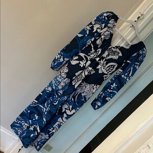 Roopa Pemmaraju Floral Blue and White Dress from Anthropologie! NWOT!